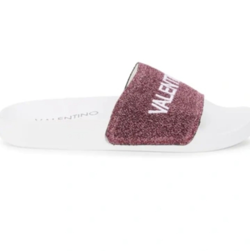 VALENTINO BY MARIO VALENTINO SOLAIA FUXIA SLIDES SIZE 6 + DUST BAG NEW IN BOX ❤